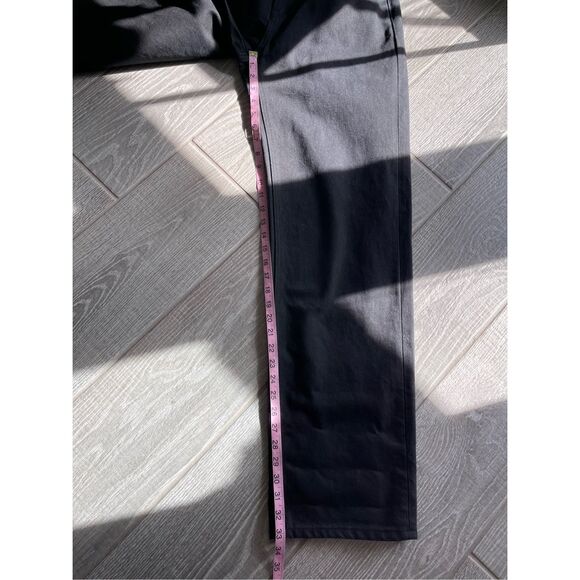 ALEXANDER WANG Logo High Waist Straight Leg Nonstretch Jeans Size 31 NWOT - Picture 7 of 9